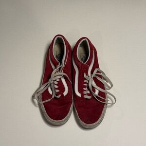Red Suede Vans